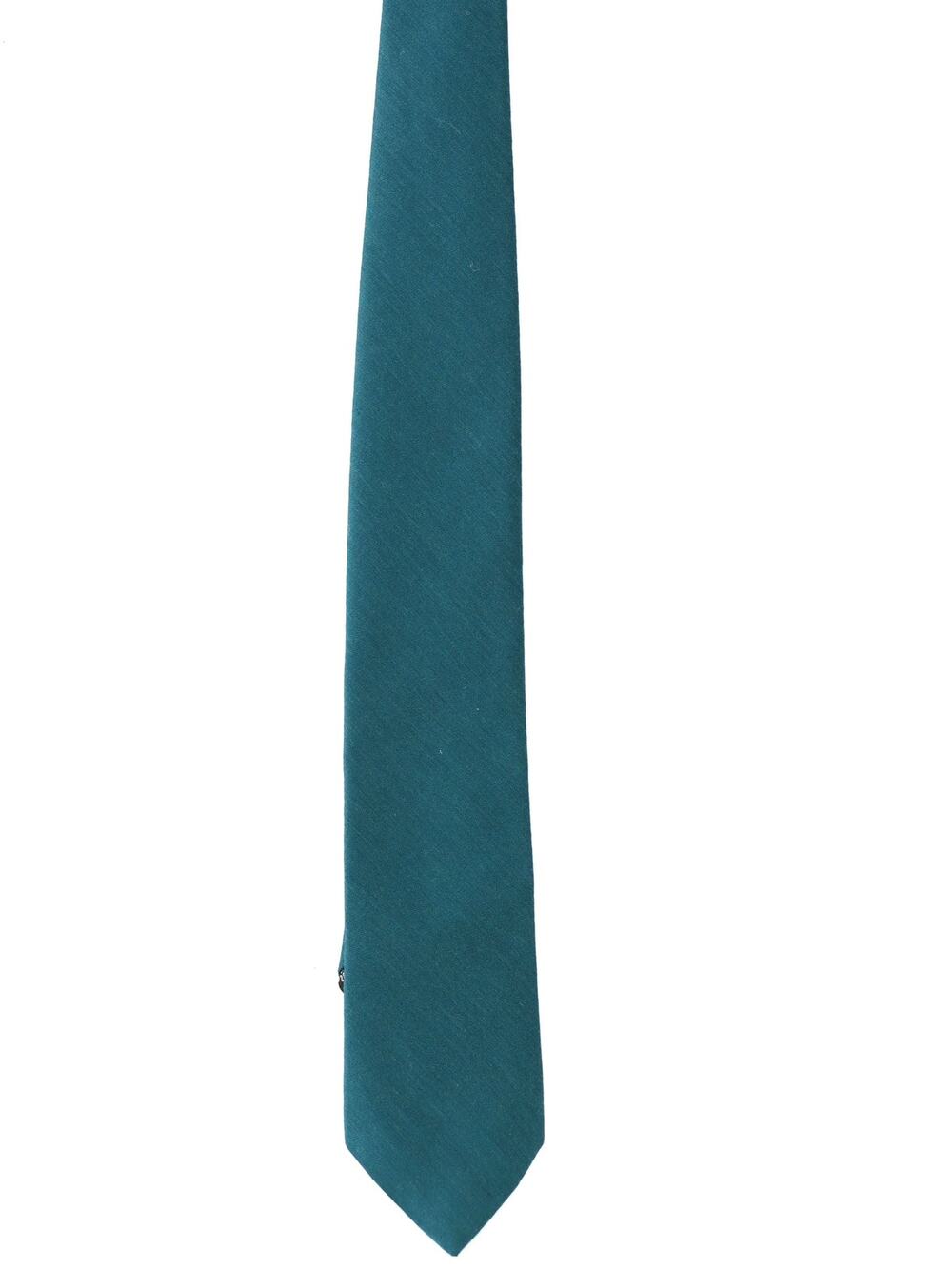 Vintage 1980s Claybrooke Spruce Green Wool Silk Necktie 3"